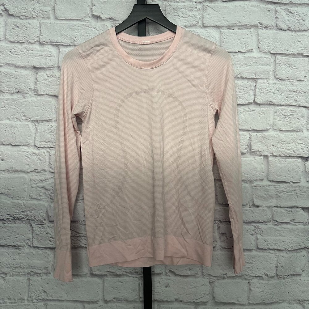 Lululemon Swiftly Tech Long-Sleeve Shirt 2.0 - Light Pink